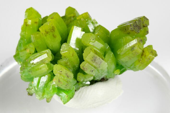 Apple-Green Pyromorphite Crystal Cluster - China #179716